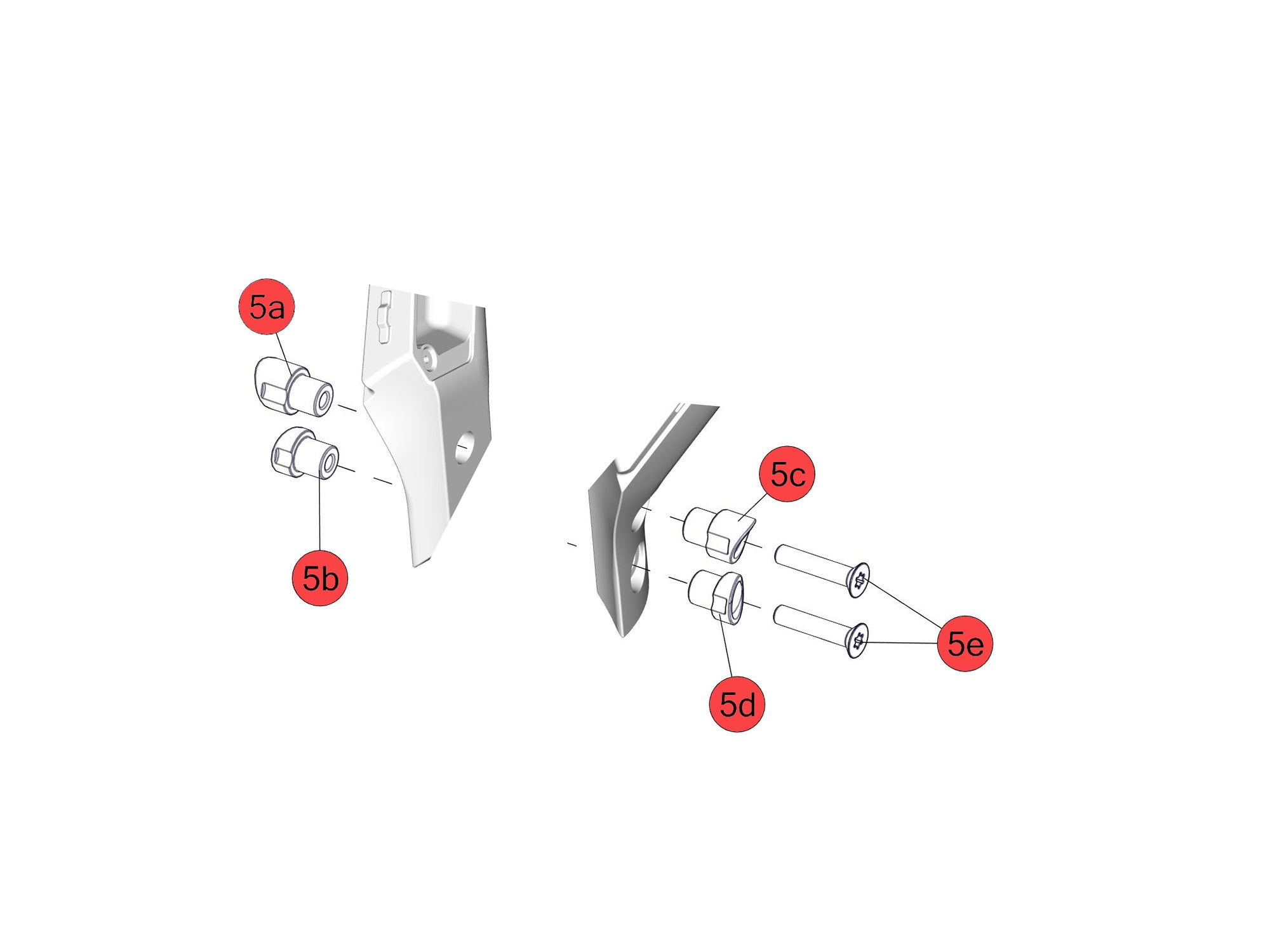 BMC Ersatzteile | TM01 V / Flat Cockpit Bolt Kit BLACK