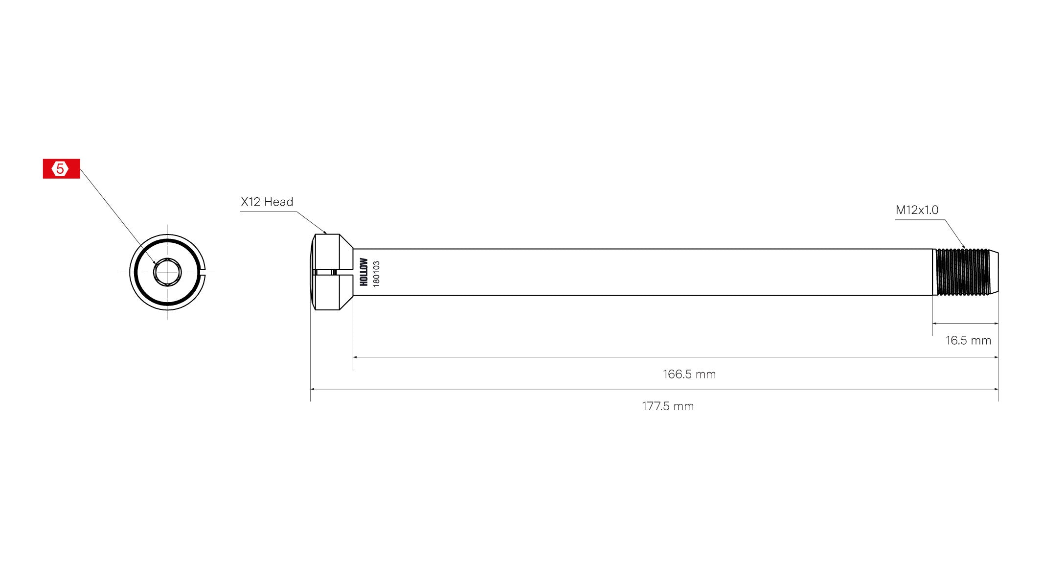 Thru Axle Kit - No 5